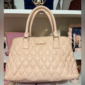 Vera Bradley Blush Quilted Satchel
